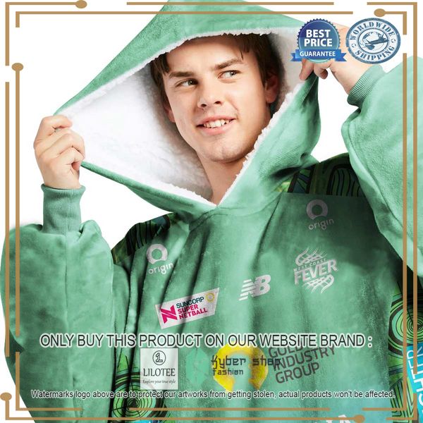 personalized netball west coast fever indigenous oodie blanket hoodie 2 51216
