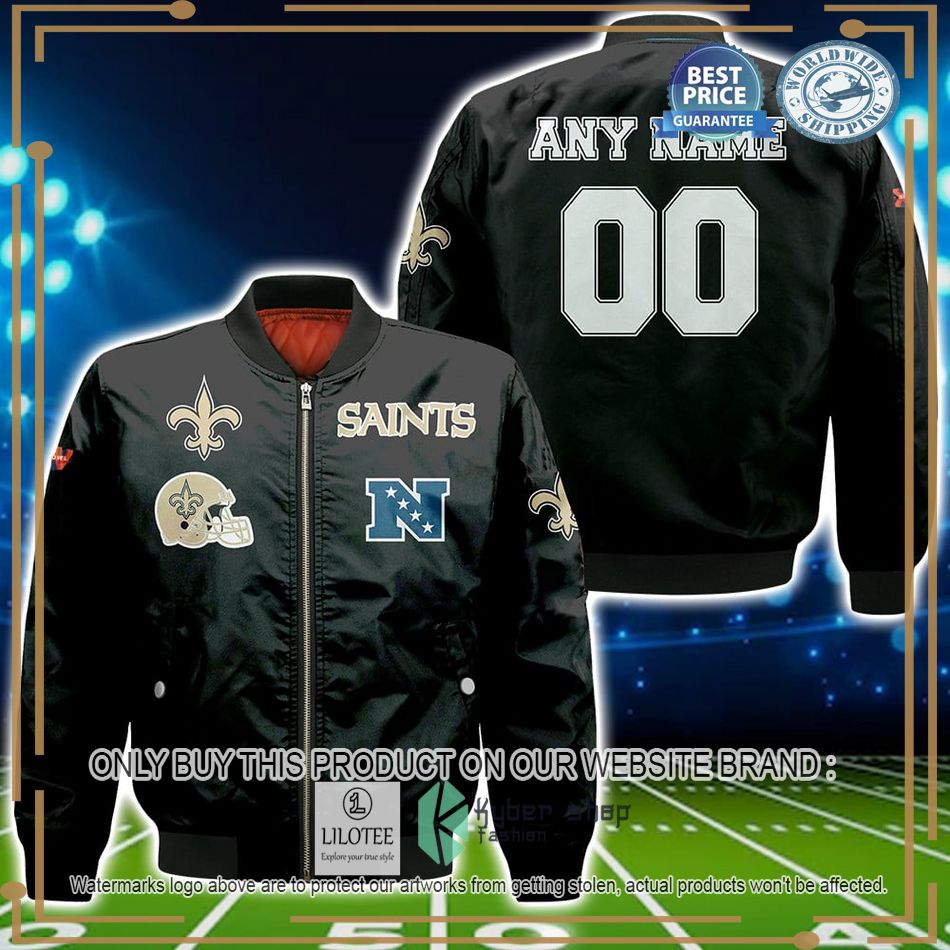 Personalized New Orleans Saints NFL Bomber Jacket - LIMITED EDITION 4