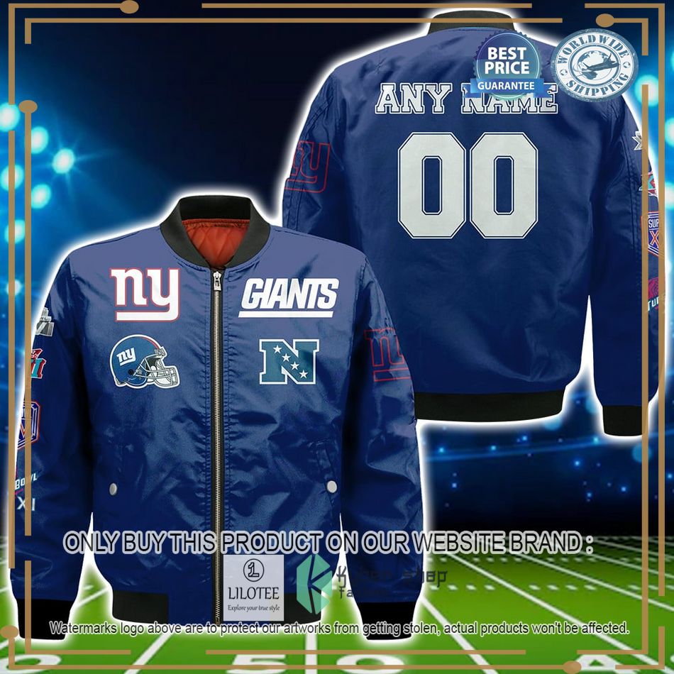 Personalized New York Giants NFL Bomber Jacket - LIMITED EDITION 4