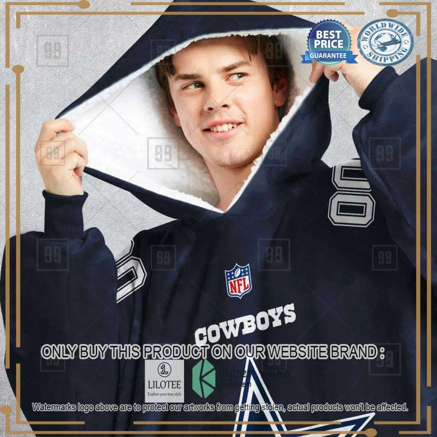 personalized nfl dallas cowboys oodie blanket hoodie 2 6142