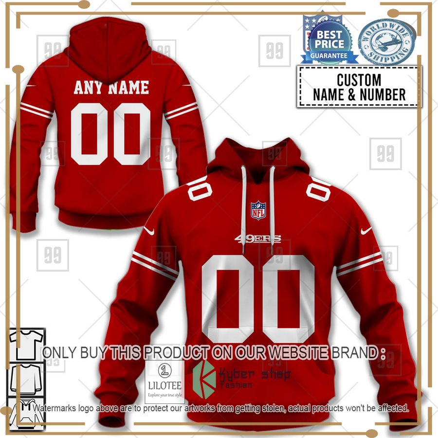 personalized nfl san francisco 49ers home jersey shirt hoodie 1 42215
