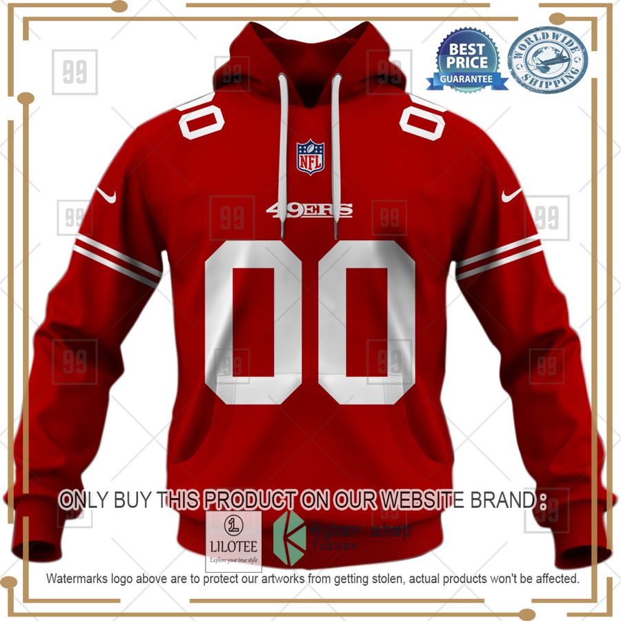 personalized nfl san francisco 49ers home jersey shirt hoodie 2 40709