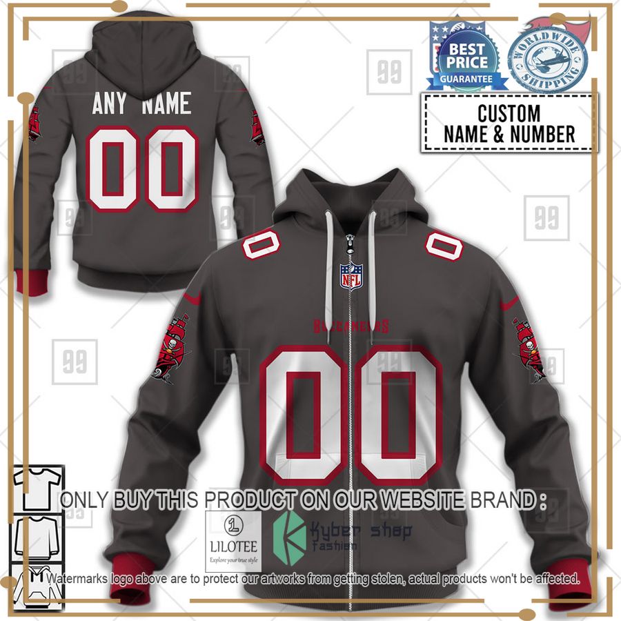 personalized nfl tampa bay buccaneers alternate jersey shirt hoodie 1 66148
