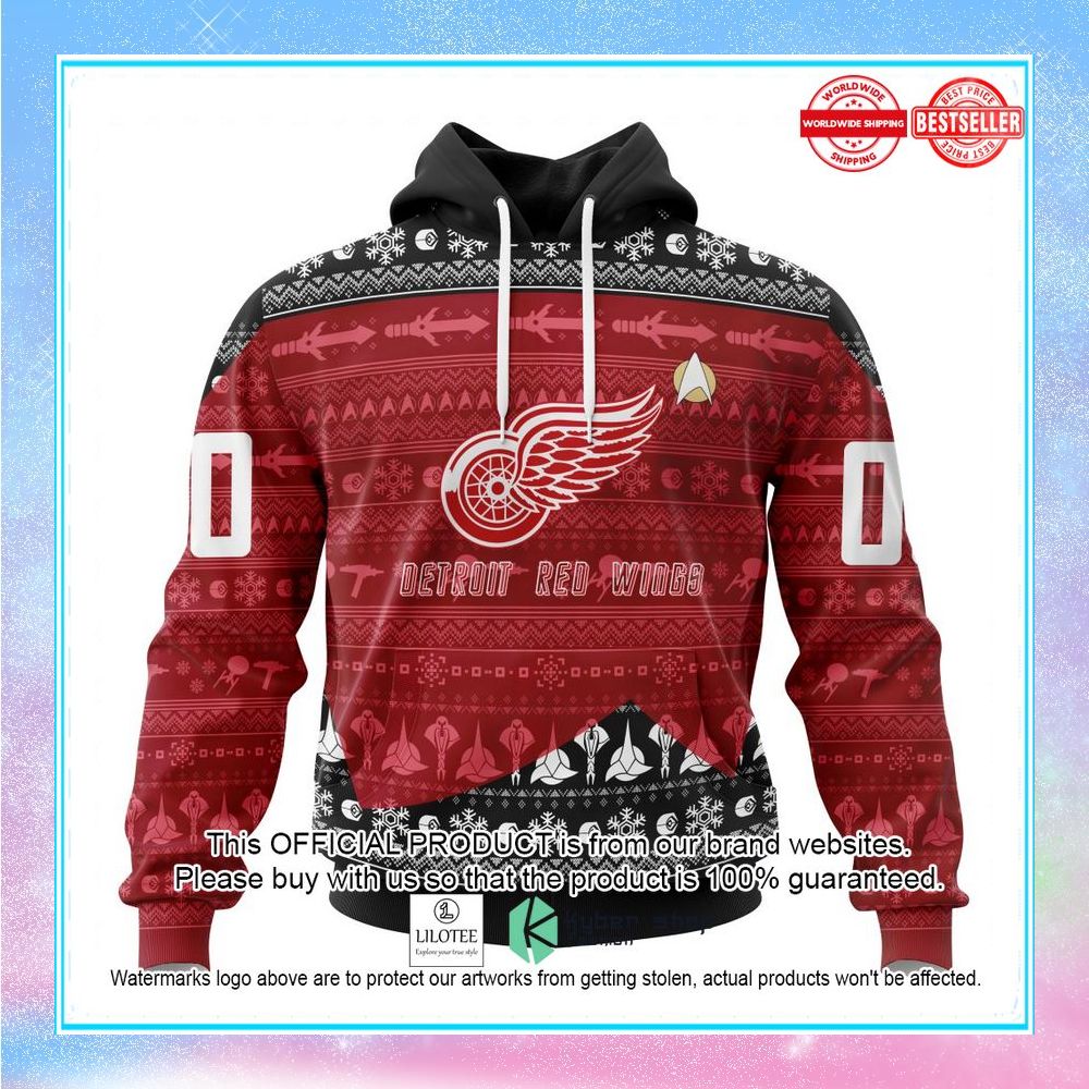 personalized nhl detroit red wings star trek shirt hoodie 1 204