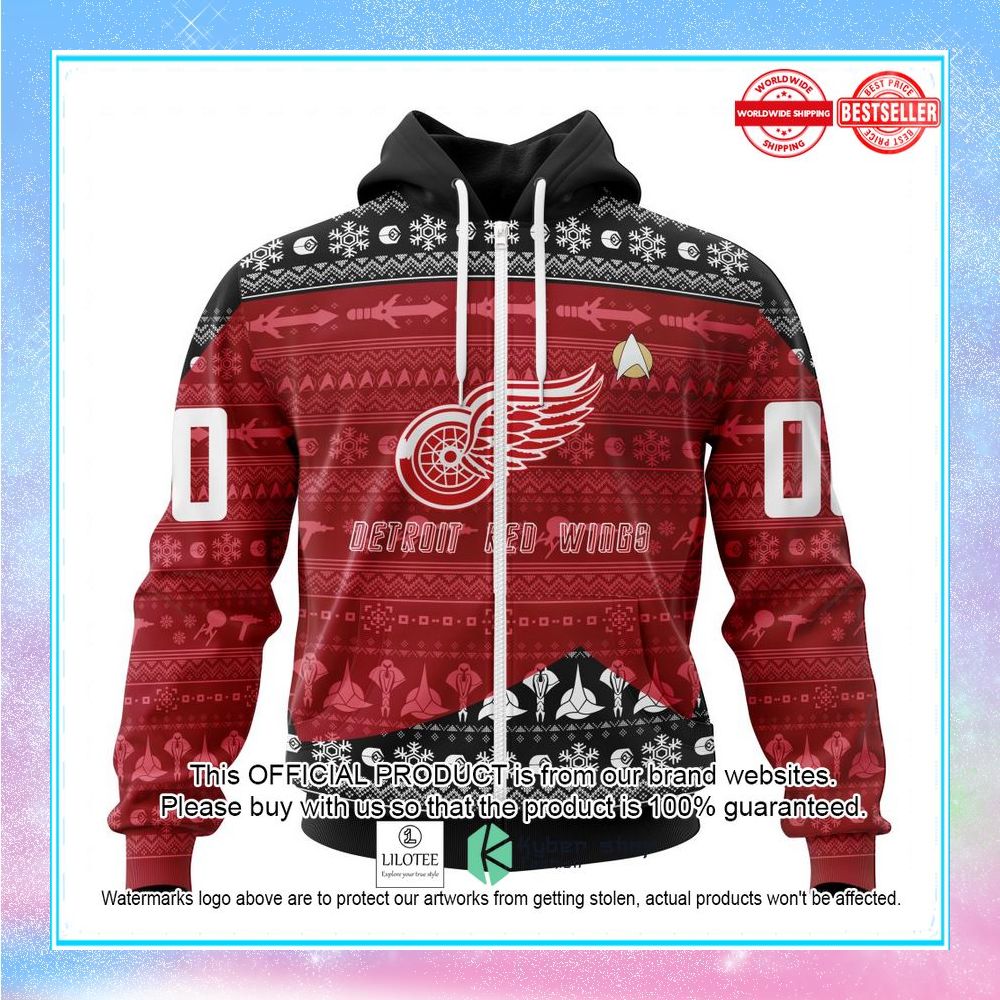 personalized nhl detroit red wings star trek shirt hoodie 2 83