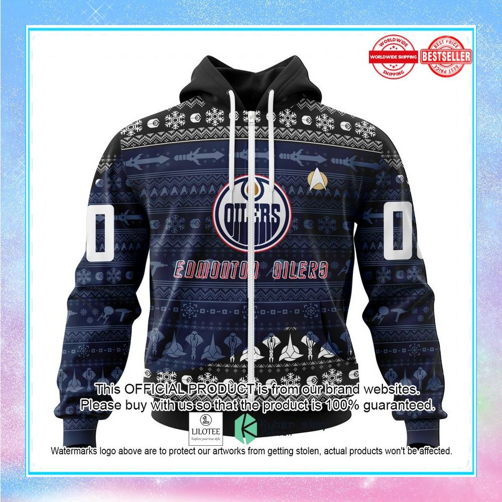 personalized nhl edmonton oilers star trek shirt hoodie 2 564