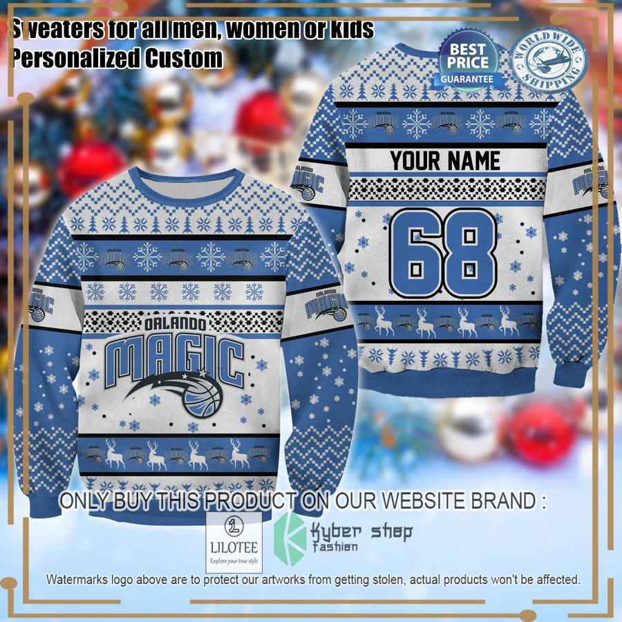 personalized orlando magic christmas sweater 1 93256