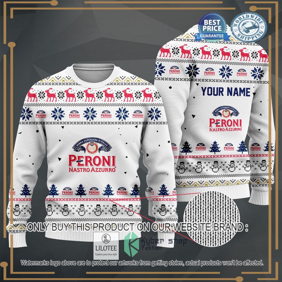 personalized peroni white sweater hoodie sweater 2 55067