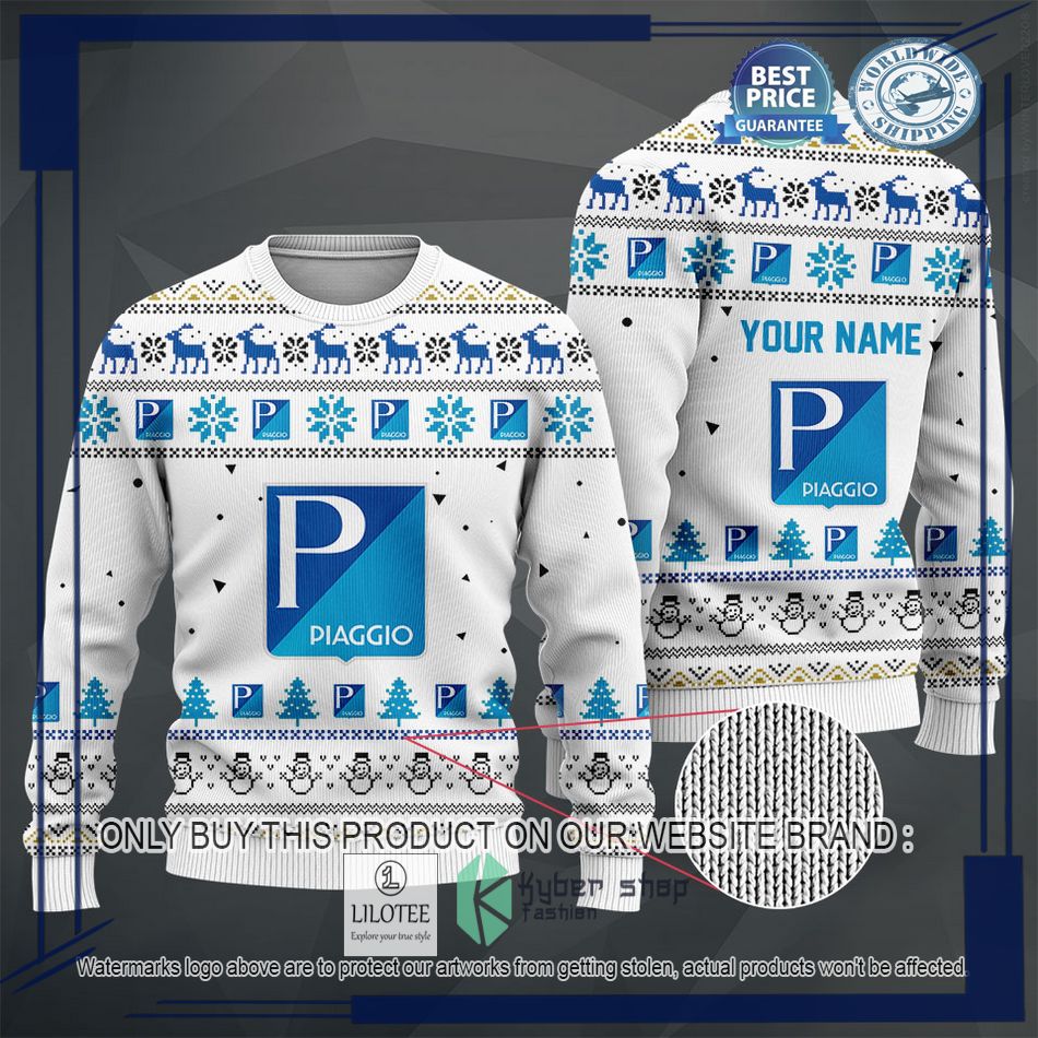 personalized piaggio white christmas sweater hoodie sweater 2 71156
