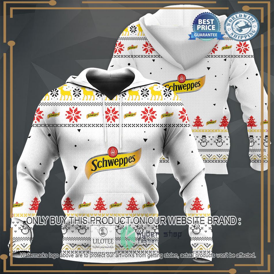 personalized schweppes mixers white sweater hoodie sweater 1 93296