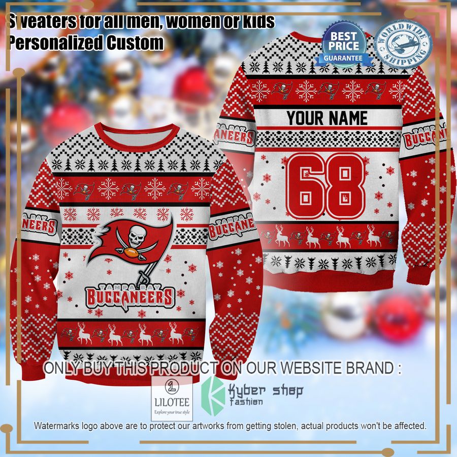 personalized tampa bay buccaneers christmas sweater 1 70926