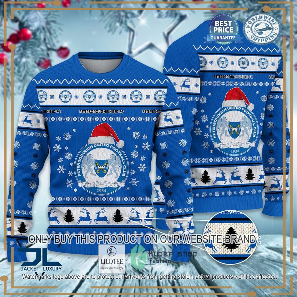 Peterborough United F.C EFL Ugly Christmas Sweater - LIMITED EDITION 7