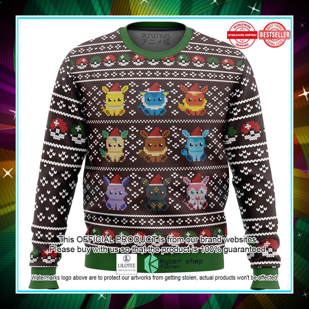 pokemon eeveelution sweater christmas 1 228