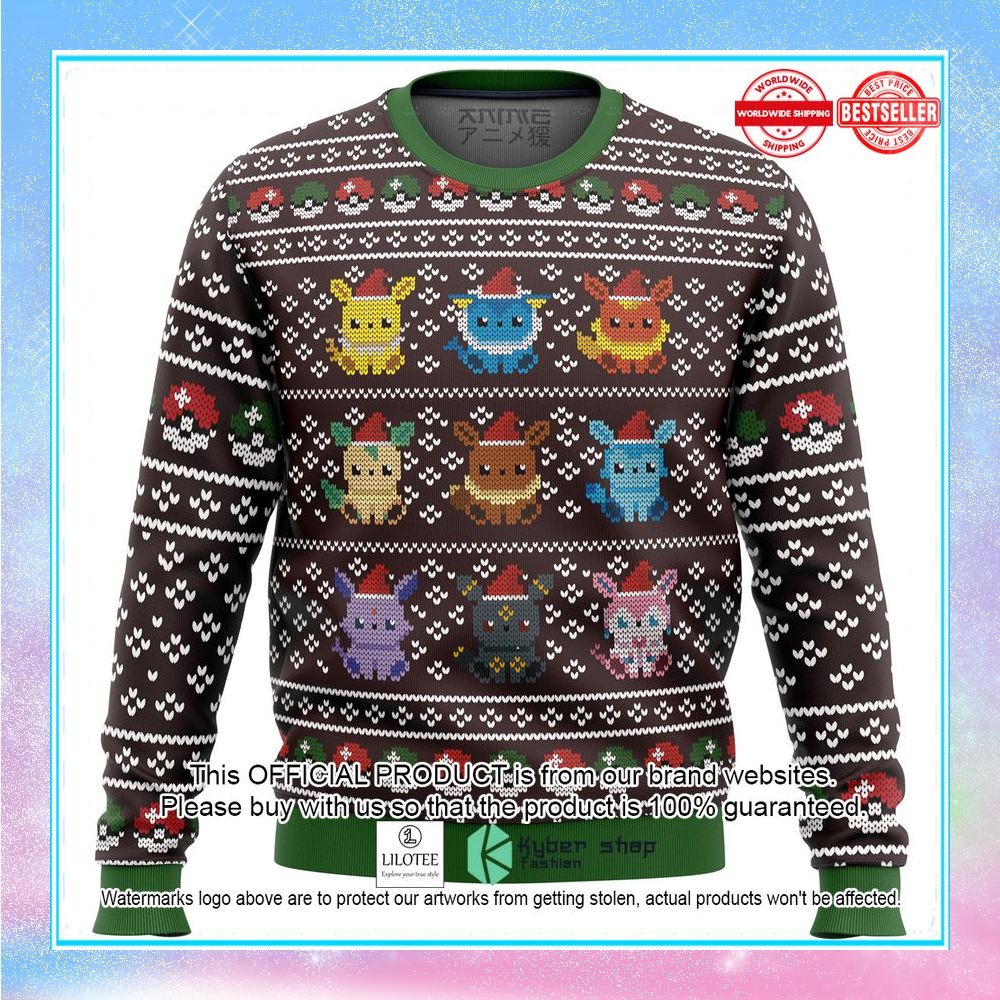 pokemon eeveelution sweater christmas 1 646