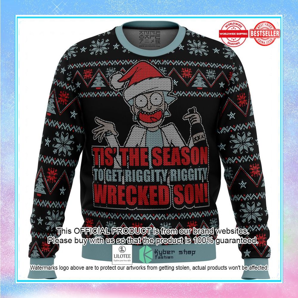 rick and morty tis the season sweater 1 253