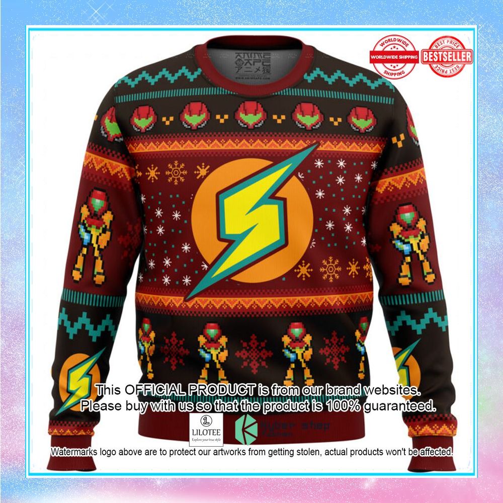 samus metroid christmas sweater 1 250