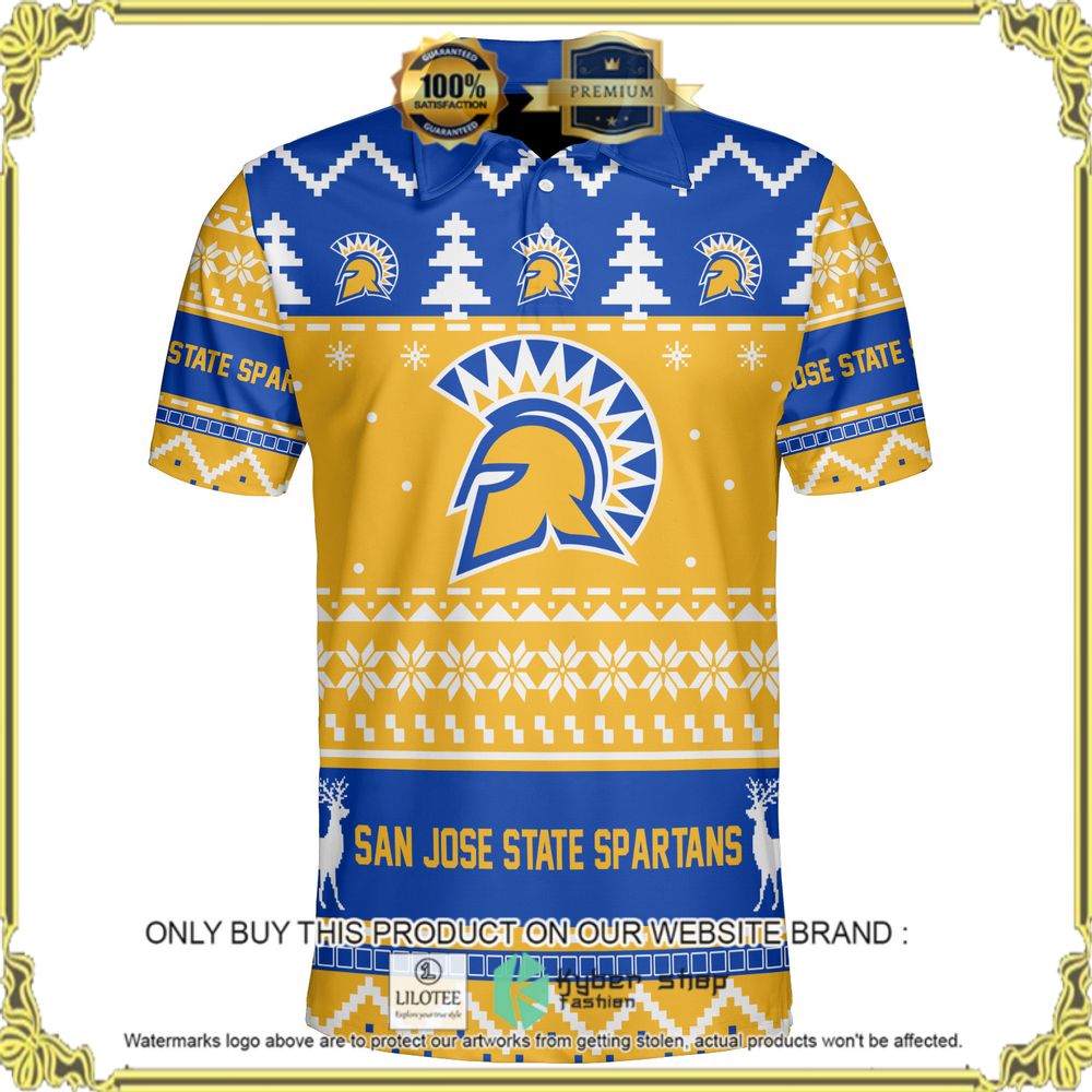 san jose state spartans personalized sweater polo 1 59454
