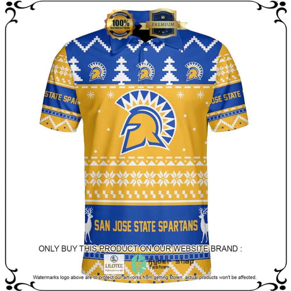 san jose state spartans personalized sweater polo 1 81775