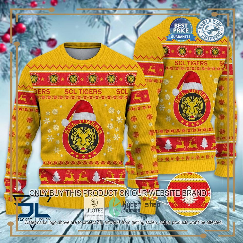 SCL Tigers Ugly Christmas Sweater 7
