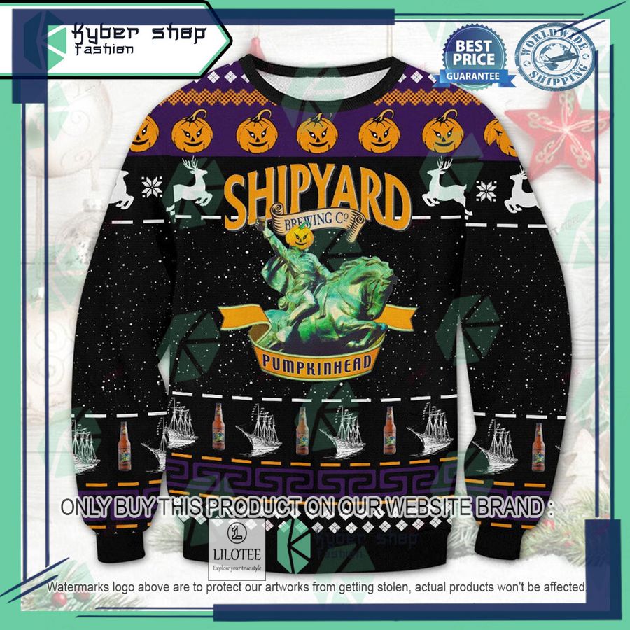shipyard pumpkinhead ugly christmas sweater 1 91247