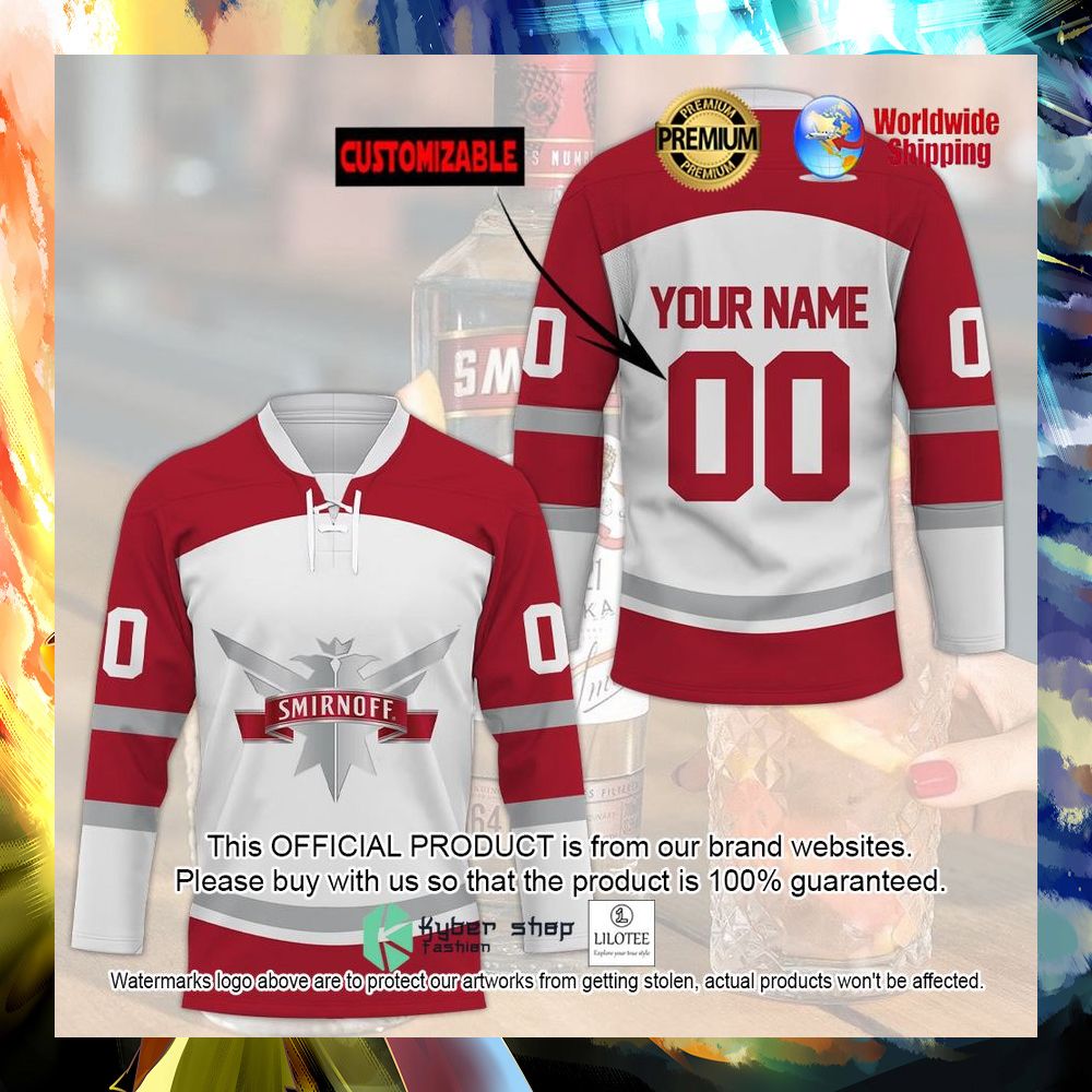smirnoff personalized hockey jersey 1 268
