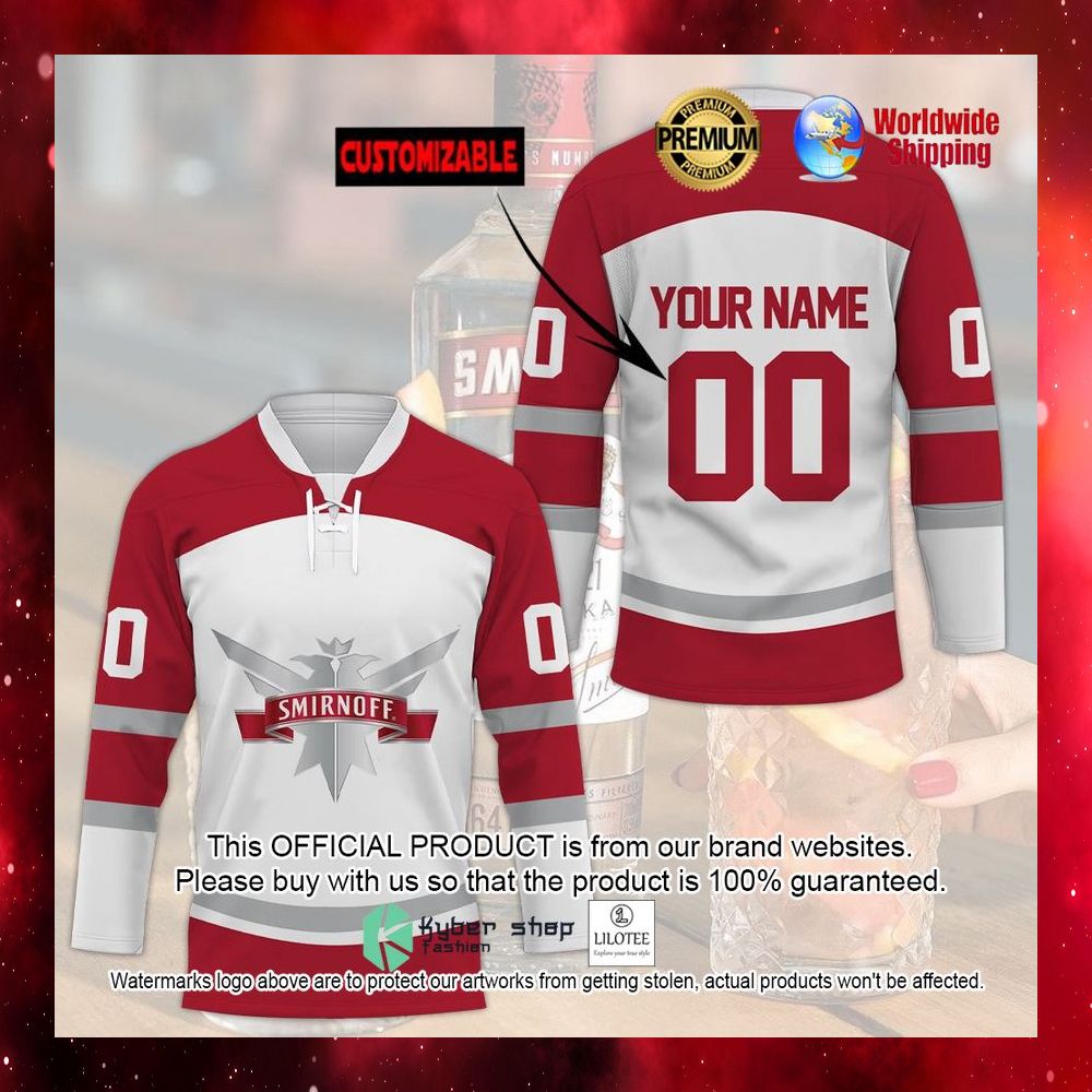 smirnoff personalized hockey jersey 1 972