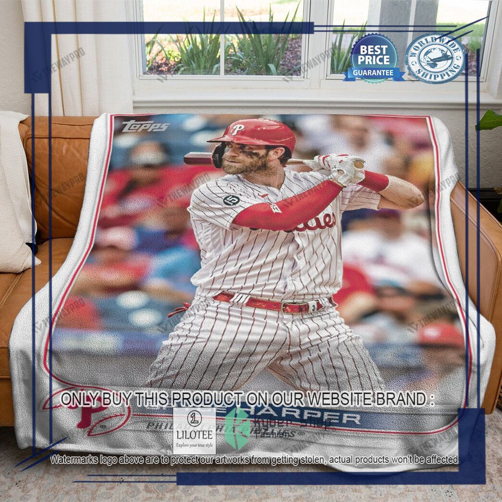 Sport Baseball Card 2022 Topps Bryce Harper Phillies Blanket - LIMITED EDITION 6