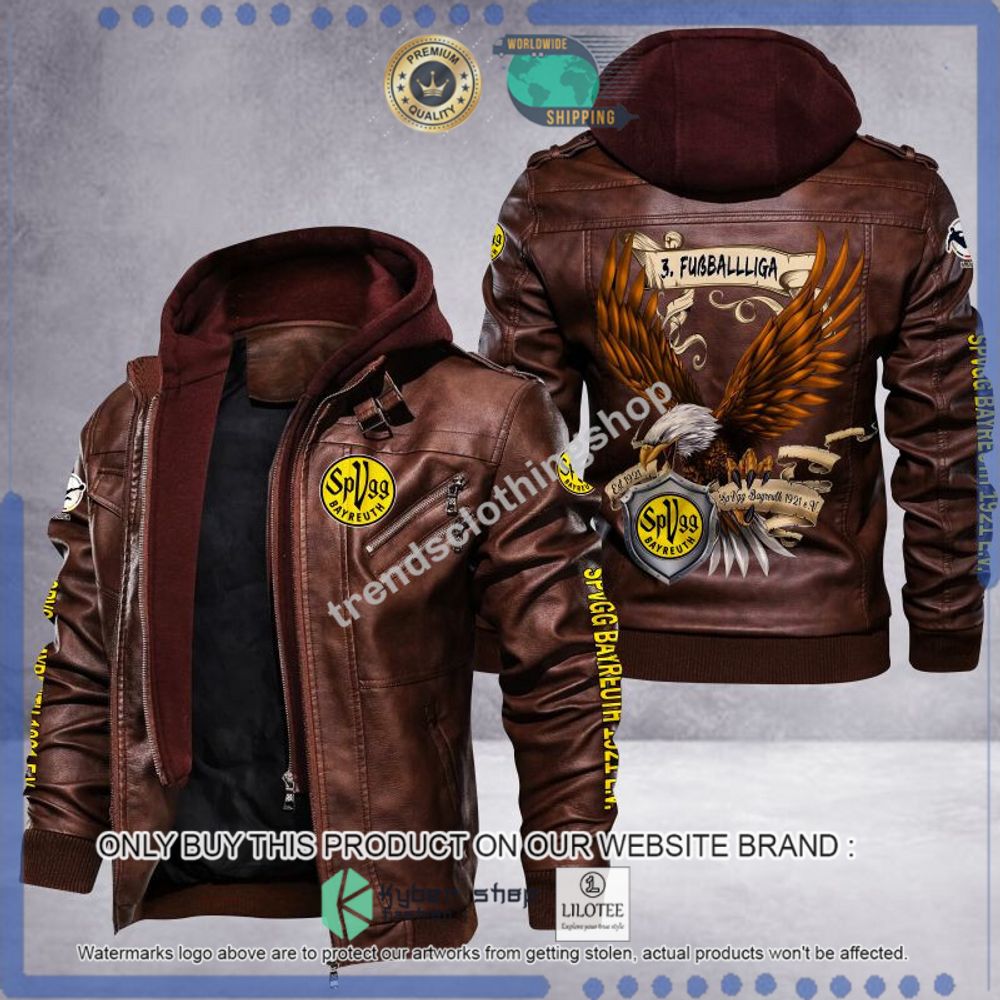 spvgg bayreuth fussball liga eagle leather jacket 1 59790