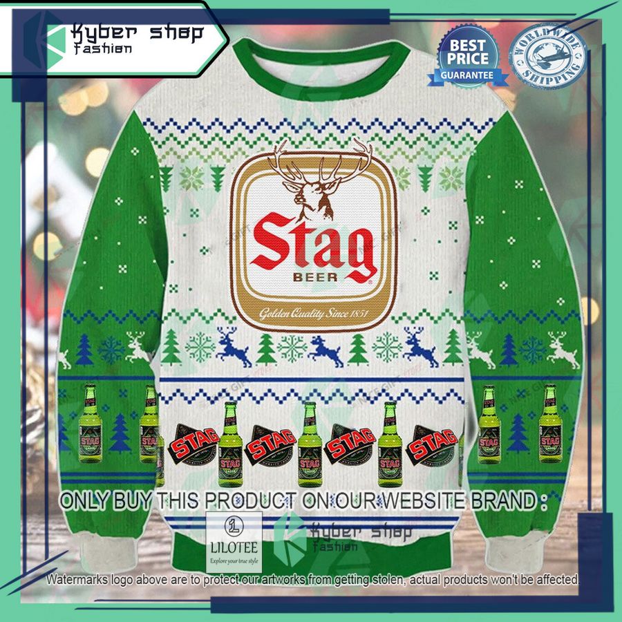 stag beer ugly christmas sweater 1 4151