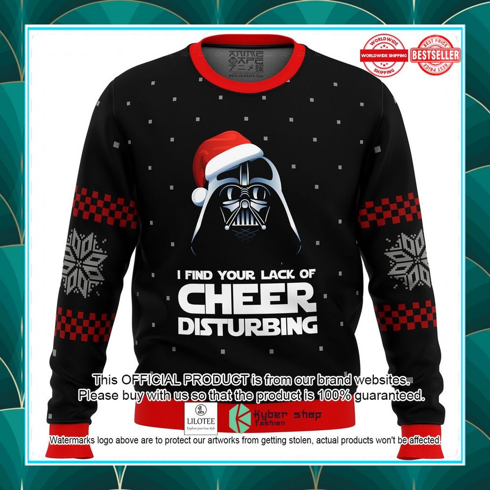 star wars darth vader lack of cheer disturbing sweater 1 151