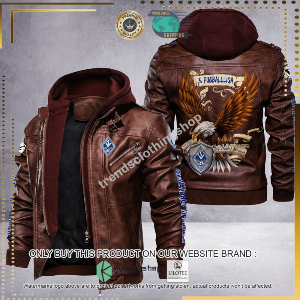 sv waldhof mannheim fussball liga eagle leather jacket 1 91890