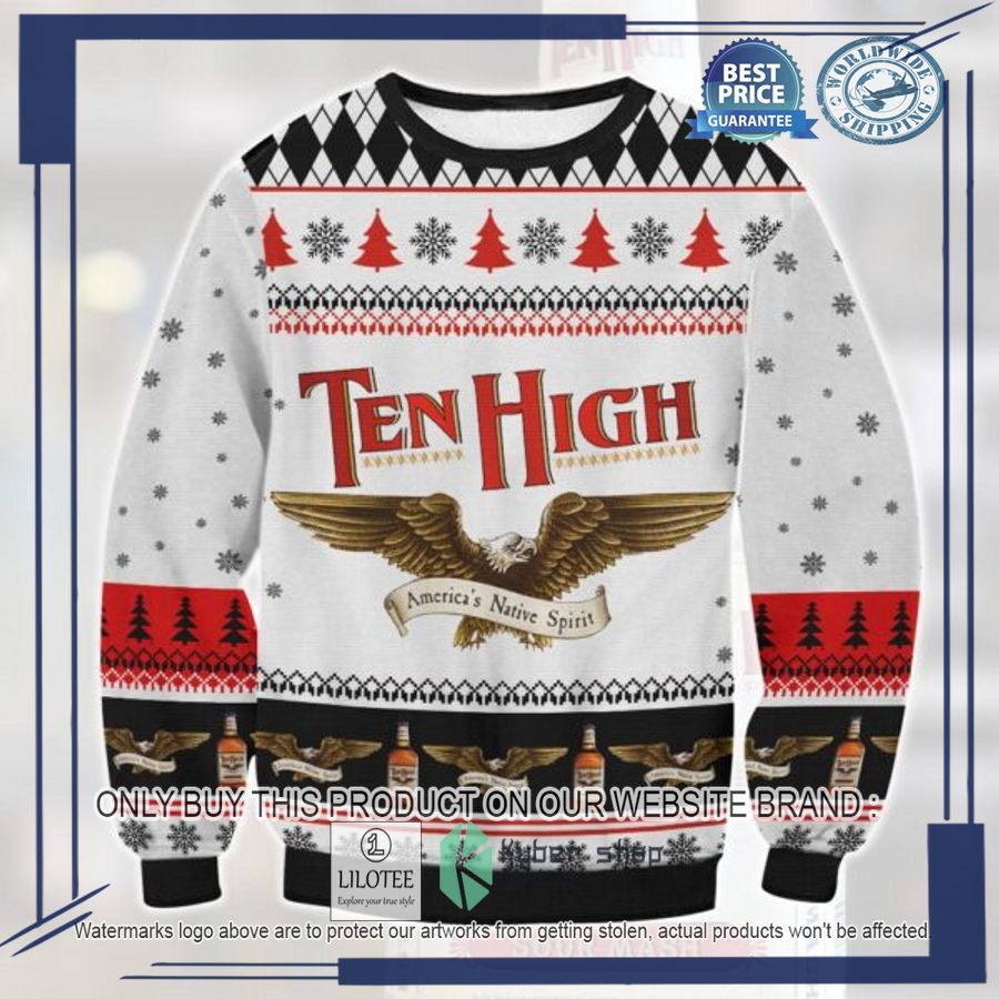 ten high whiskey christmas sweater 1 7360