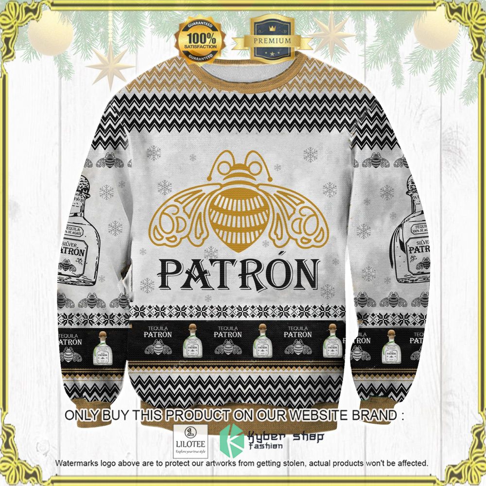 tequila patron knitted christmas sweater 1 62855