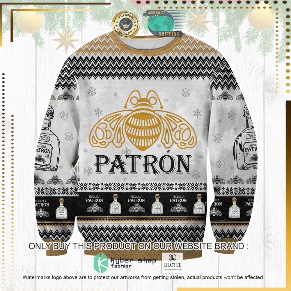 tequila patron knitted christmas sweater 1 92739