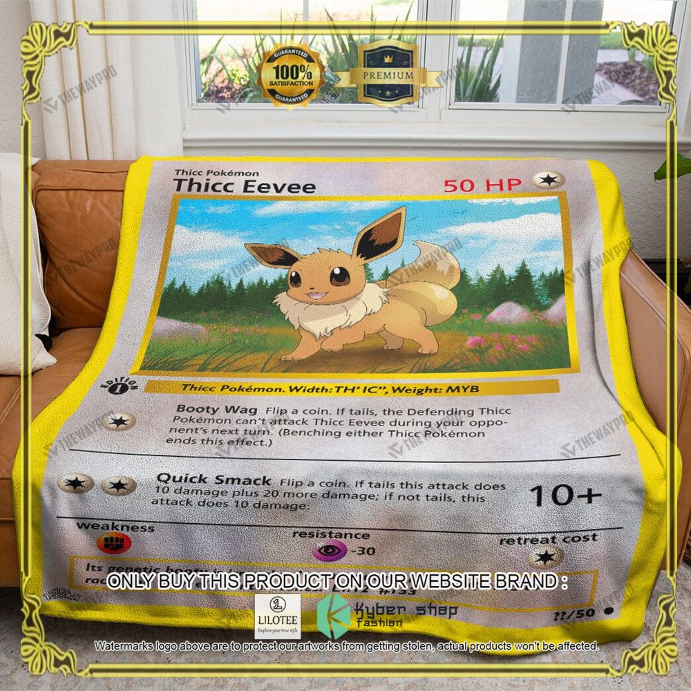 Thicc Eevee Anime Pokemon Blanket - LIMITED EDITION 4