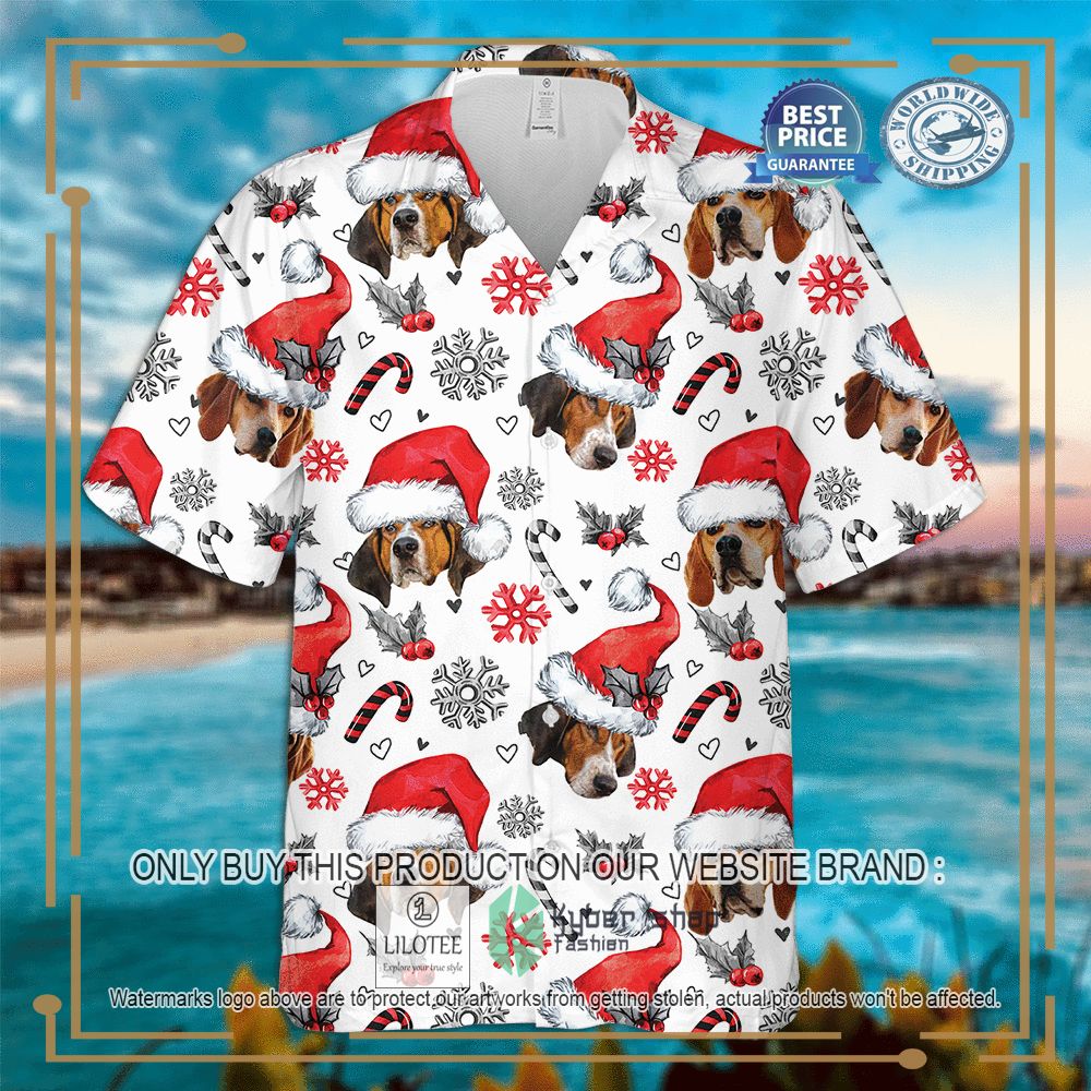Treeing Walker Coonhound Christmas Hawaiian Shirt 4