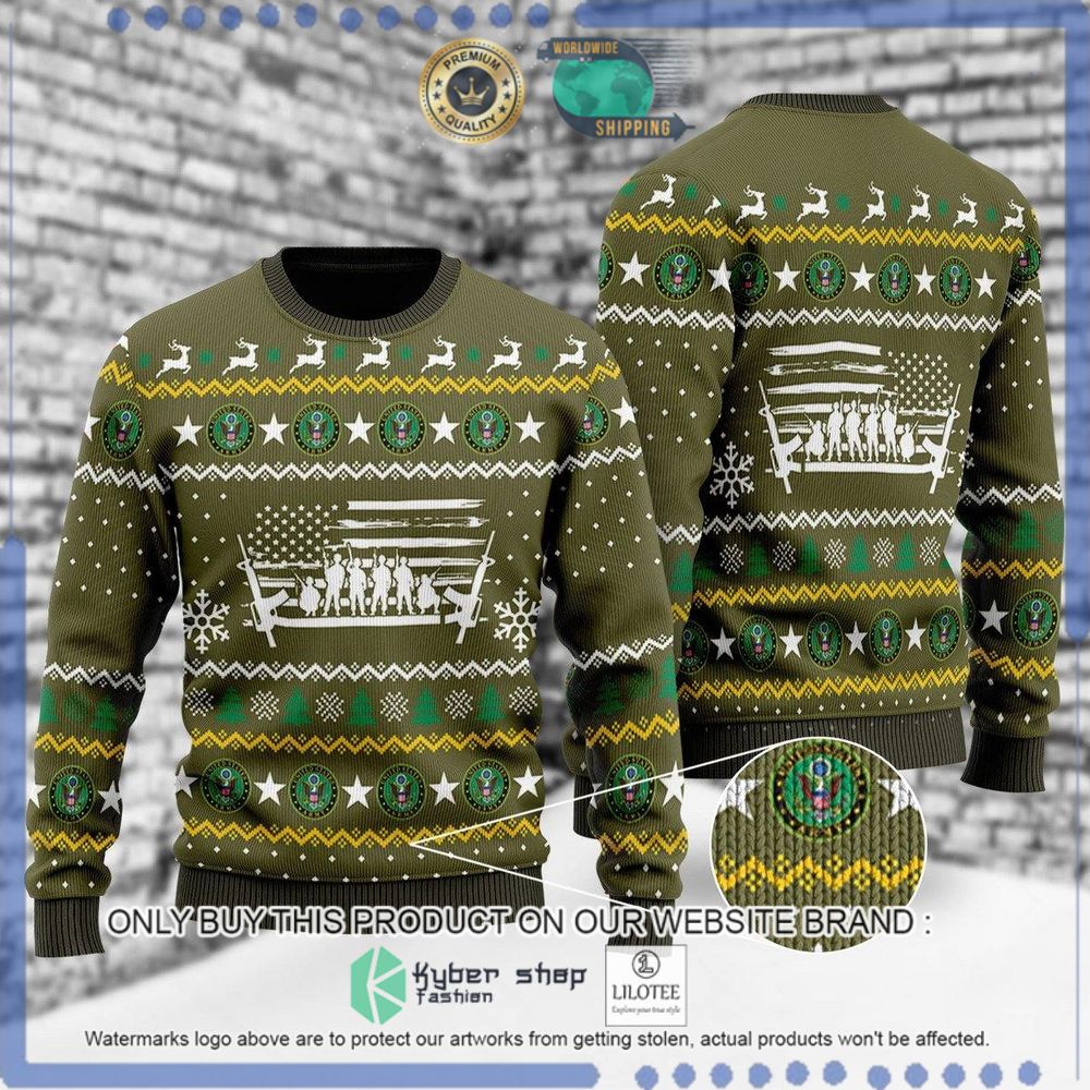 u s army olive christmas sweater 1 45618