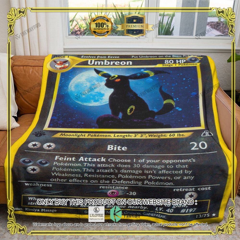 Umbreon Neo Discovery Anime Pokemon Blanket - LIMITED EDITION 6