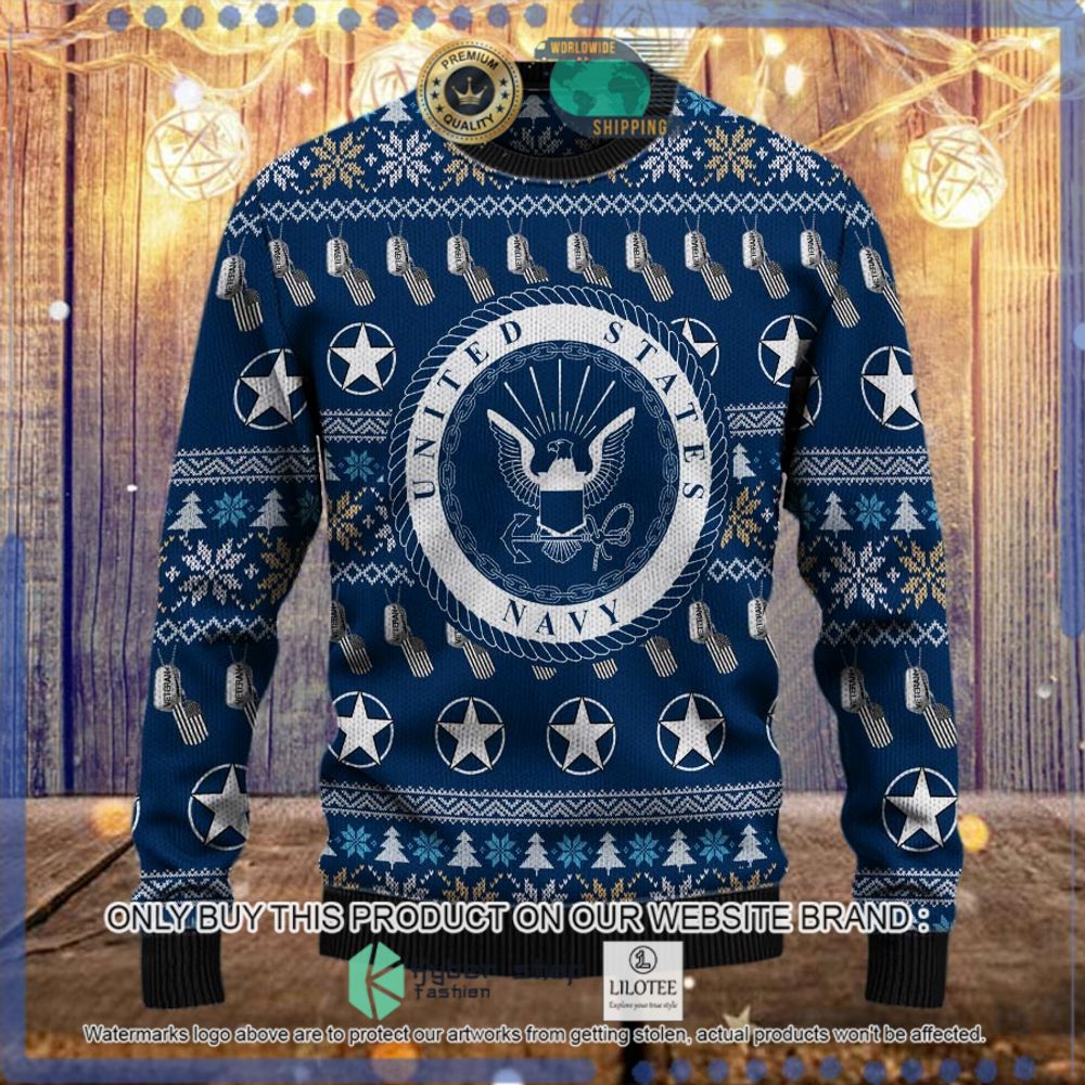 united states navy veteran christmas sweater 1 7332