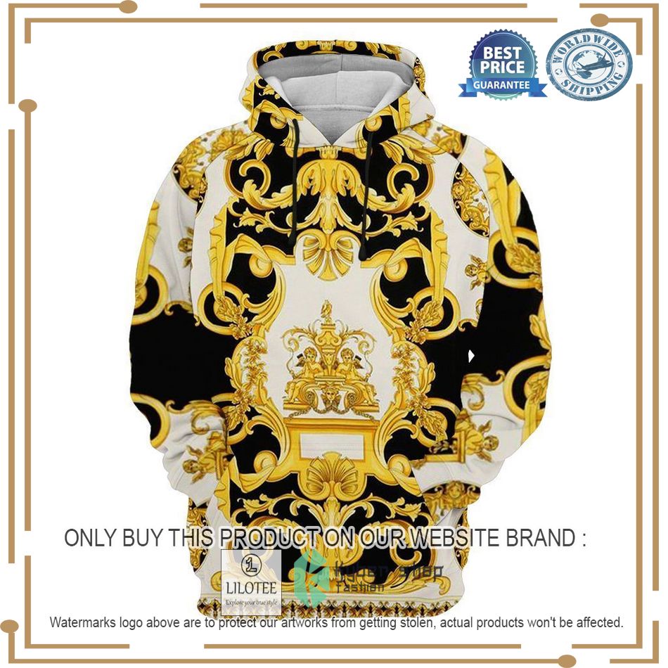 versace gold white hoodie 1 92608
