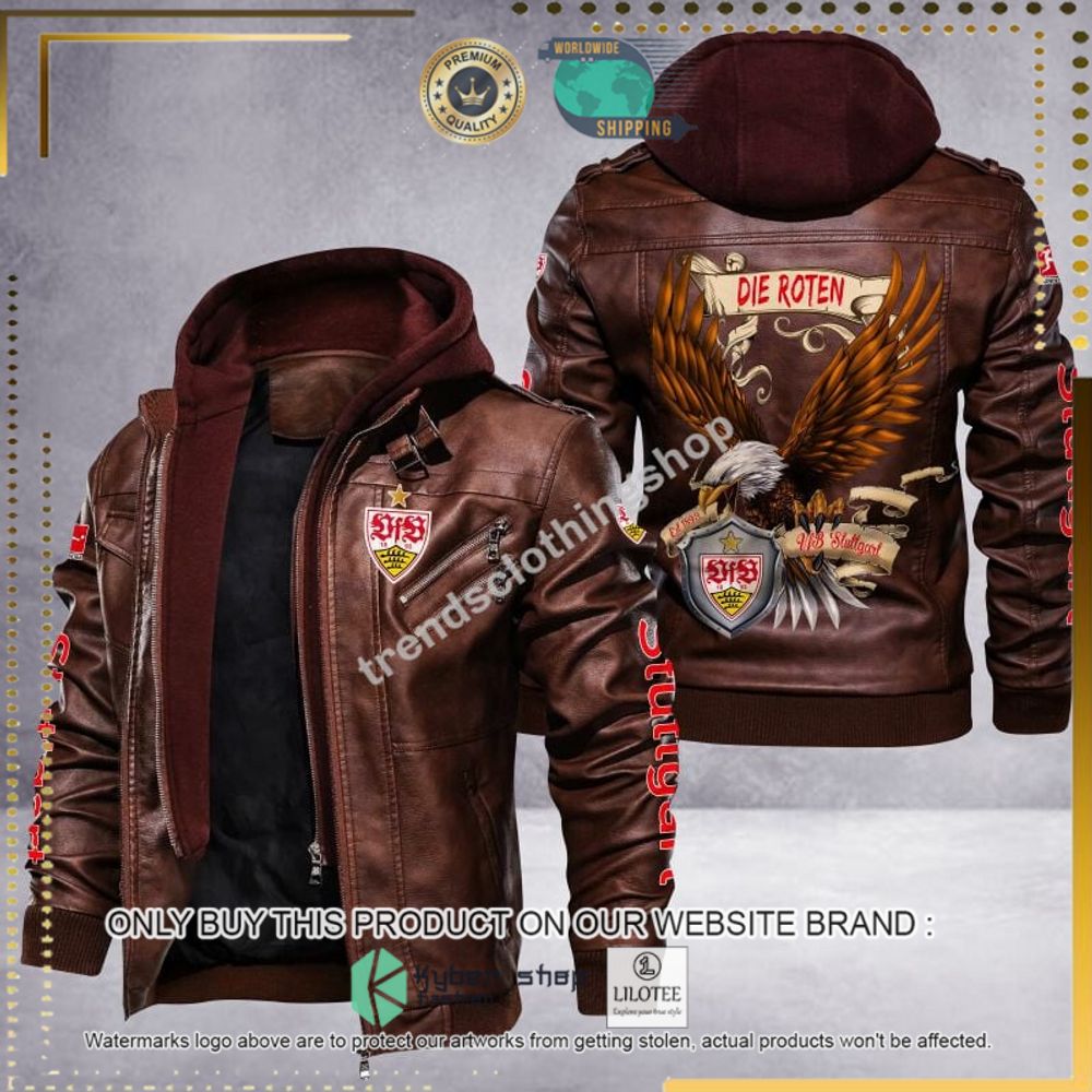 vfb stuttgart die roten eagle leather jacket 1 95064