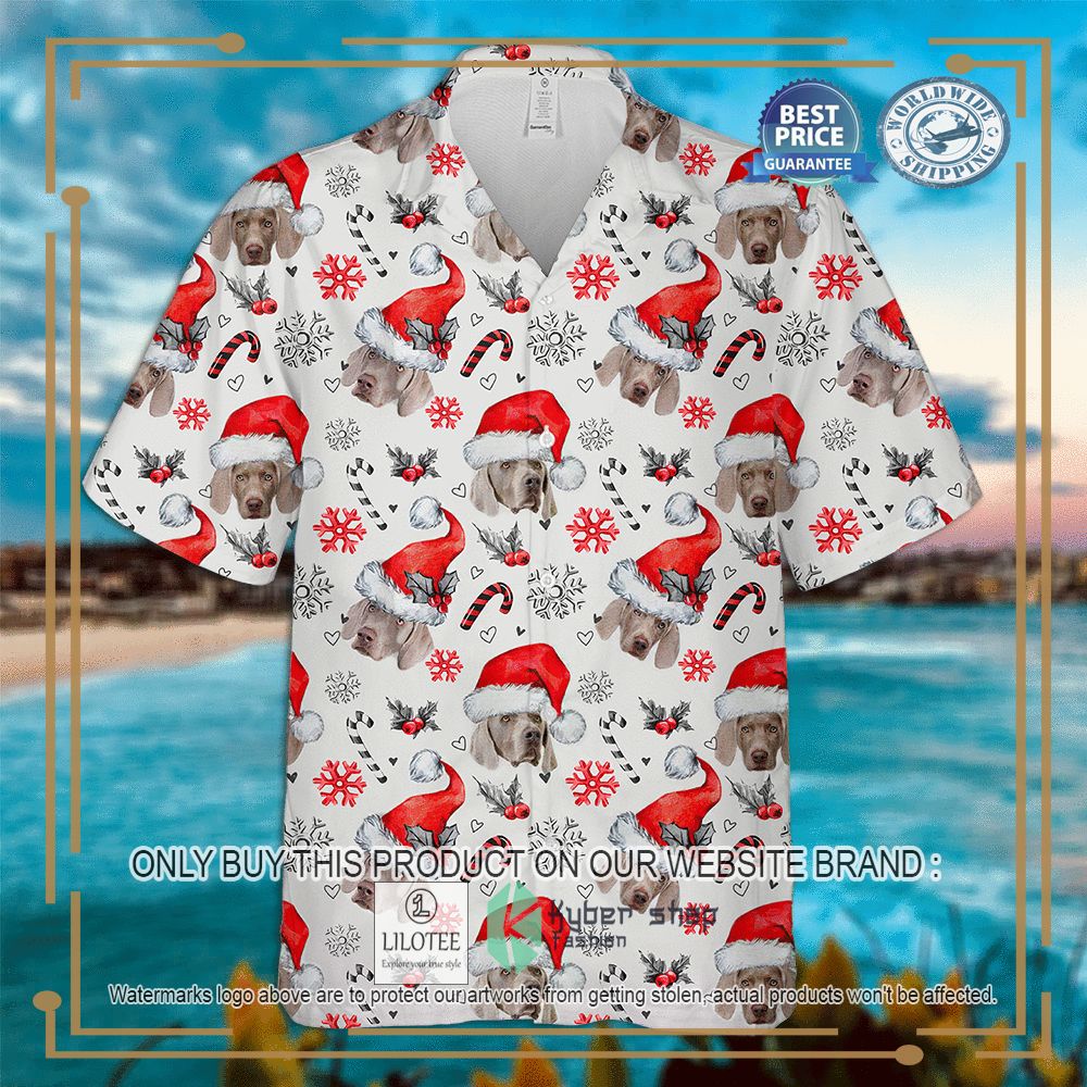 Weimaraner Christmas Hawaiian Shirt 5