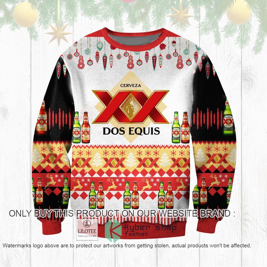 XX Dos Equis Christmas Sweater, Sweatshirt 8