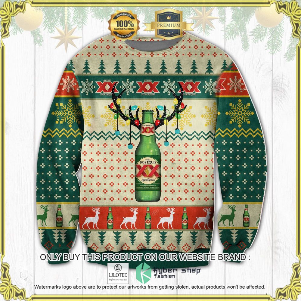 xx dos equis knitted christmas sweater 1 35891