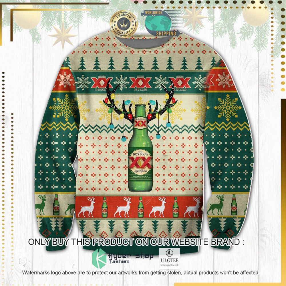 xx dos equis knitted christmas sweater 1 69641