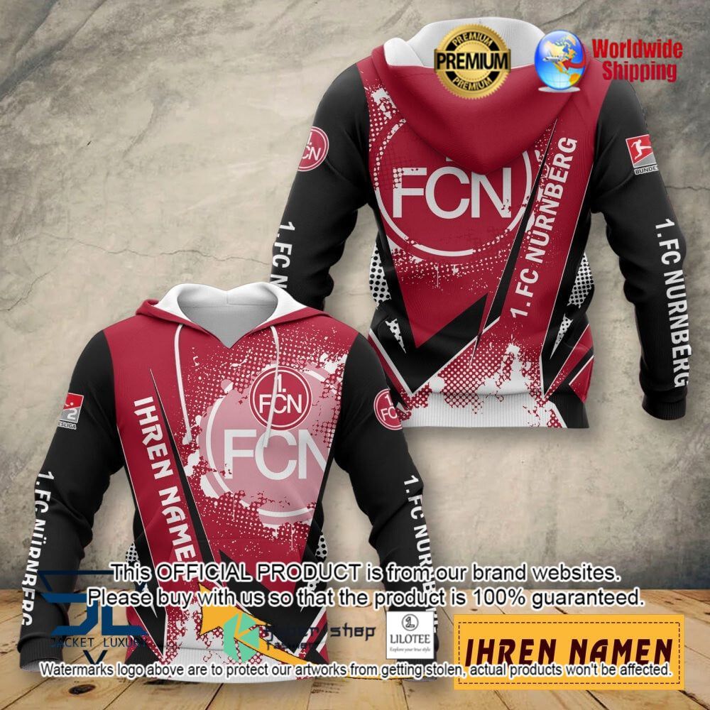 1 fc nurnberg custom name 3d hoodie shirt 1 404