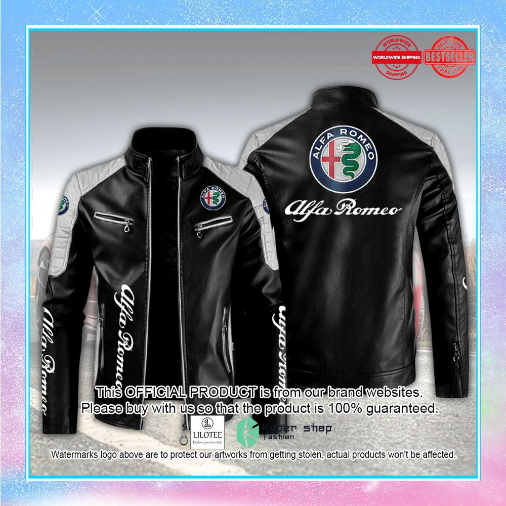 alfa romeo motor block leather jacket 1 866