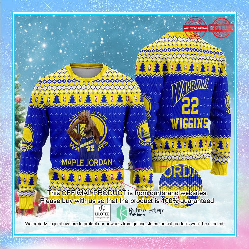 andrew wiggins golden states warriors nba christmas sweater 1 318