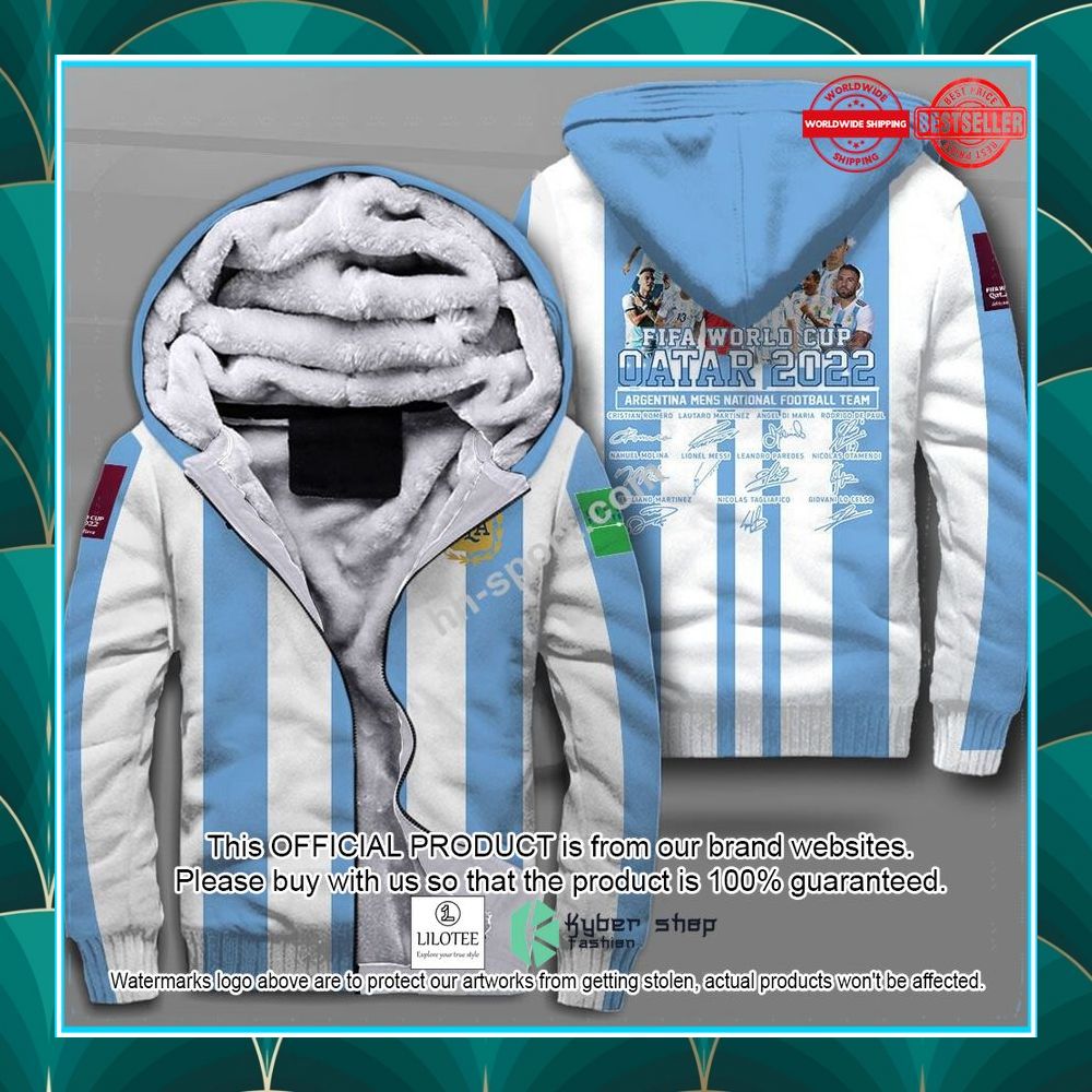 argentina national football team fleece hoodie 1 848
