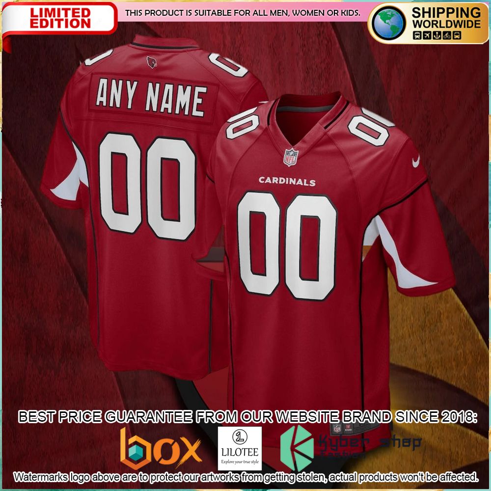 arizona cardinals nike youth team custom cardinal football jersey 1 867